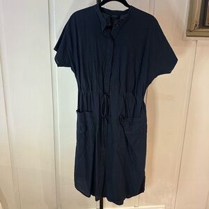 COS Midi Short Sleeve Cinch Waist Shirt Dress XS